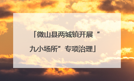 微山县两城镇开展“九小场所”专项治理