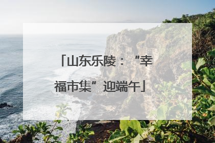 山东乐陵：“幸福市集”迎端午