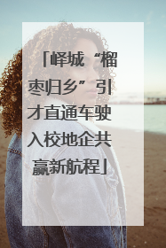 峄城“榴枣归乡”引才直通车驶入校地企共赢新航程