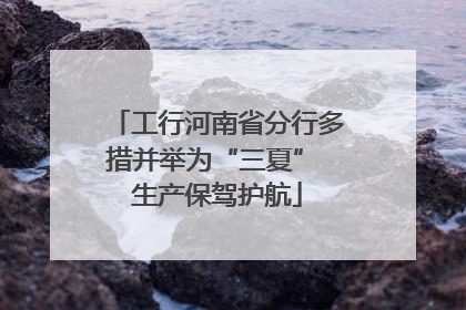 工行河南省分行多措并举为“三夏” 生产保驾护航