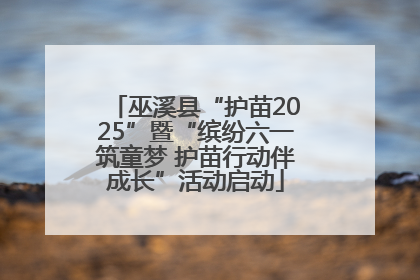 巫溪县“护苗2025”暨“缤纷六一筑童梦 护苗行动伴成长”活动启动