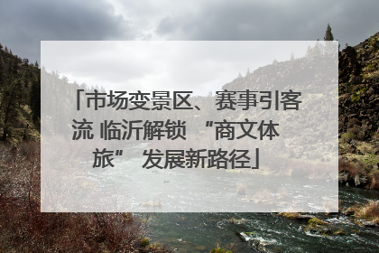 市场变景区、赛事引客流 临沂解锁 “商文体旅” 发展新路径