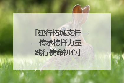 建行柘城支行——传承榜样力量 践行使命初心