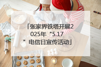 张家界铁塔开展2025年“5.17”电信日宣传活动