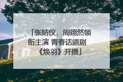 张婧仪、周翊然领衔主演 青春话题剧《焕羽》开播