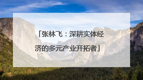 张林飞：深耕实体经济的多元产业开拓者