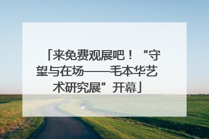 来免费观展吧！“守望与在场——毛本华艺术研究展”开幕