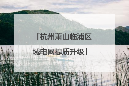 杭州萧山临浦区域电网提质升级