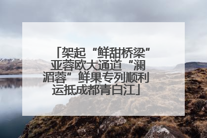 架起“鲜甜桥梁” 亚蓉欧大通道“澜湄蓉”鲜果专列顺利运抵成都青白江