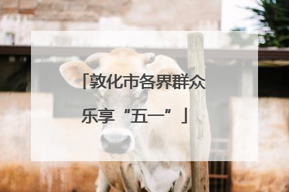 敦化市各界群众乐享“五一”