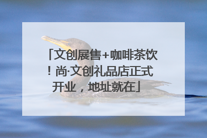 文创展售+咖啡茶饮！尚·文创礼品店正式开业，地址就在