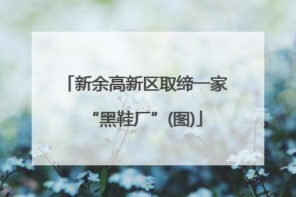 新余高新区取缔一家“黑鞋厂”(图)