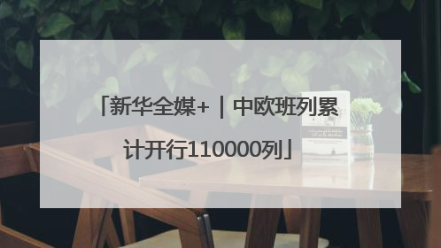 新华全媒+｜中欧班列累计开行110000列