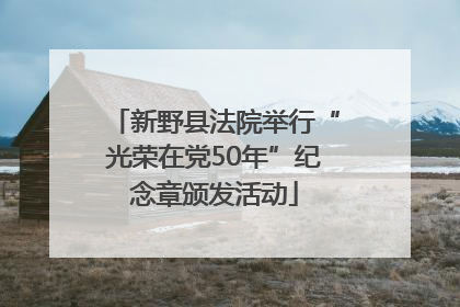 新野县法院举行“光荣在党50年”纪念章颁发活动