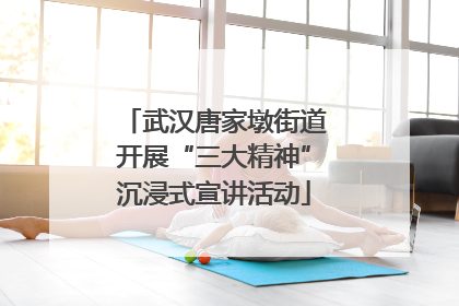 武汉唐家墩街道开展“三大精神”沉浸式宣讲活动