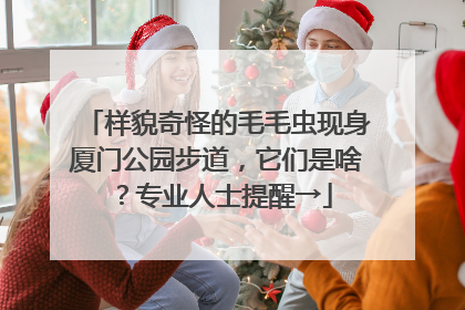 样貌奇怪的毛毛虫现身厦门公园步道，它们是啥？专业人士提醒→