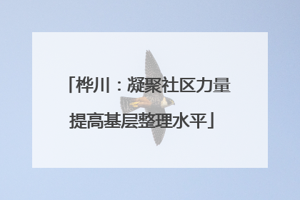 桦川：凝聚社区力量 提高基层整理水平
