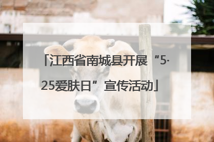 江西省南城县开展“5·25爱肤日”宣传活动