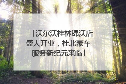 沃尔沃桂林锦沃店盛大开业，桂北豪车服务新纪元来临