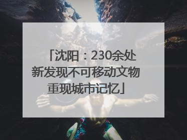沈阳：230余处新发现不可移动文物重现城市记忆