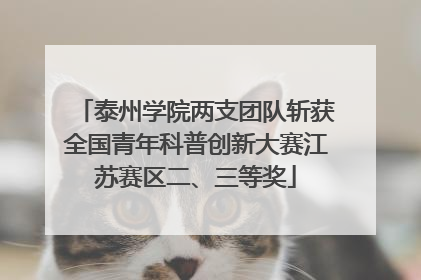 泰州学院两支团队斩获全国青年科普创新大赛江苏赛区二、三等奖
