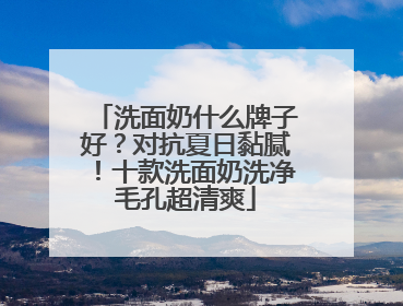 洗面奶什么牌子好？对抗夏日黏腻！十款洗面奶洗净毛孔超清爽