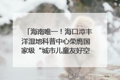 海南唯一！海口潭丰洋湿地科普中心荣膺国家级“城市儿童友好空间建设园区”称号