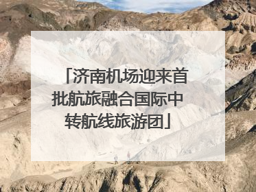 济南机场迎来首批航旅融合国际中转航线旅游团
