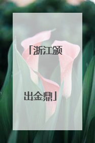 浙江颁出金鼎