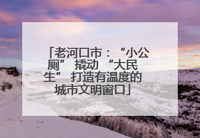 老河口市：“小公厕” 撬动 “大民生” 打造有温度的城市文明窗口