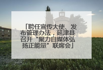 聘任宣传大使、发布管理办法，延津县召开“聚力自媒体弘扬正能量”联席会