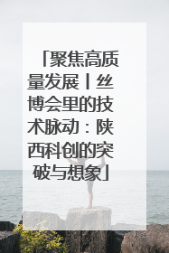 聚焦高质量发展丨丝博会里的技术脉动：陕西科创的突破与想象