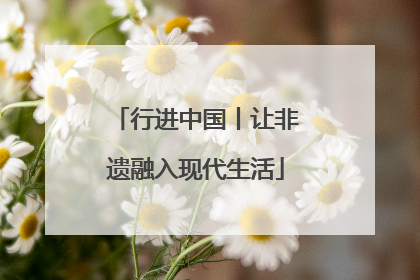 行进中国丨让非遗融入现代生活