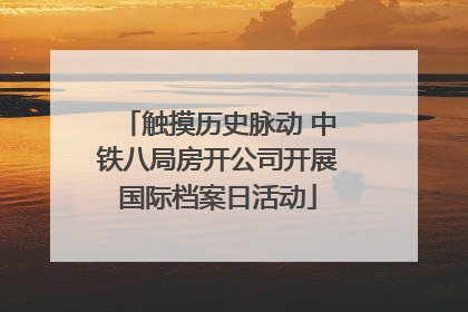触摸历史脉动 中铁八局房开公司开展国际档案日活动