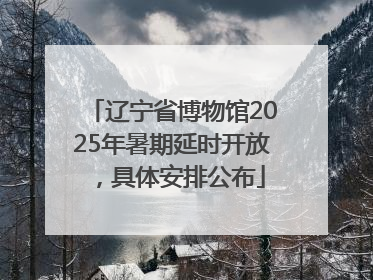 辽宁省博物馆2025年暑期延时开放，具体安排公布