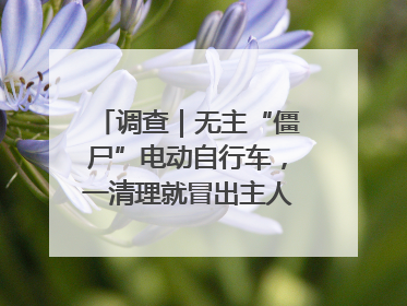 调查｜无主“僵尸”电动自行车，一清理就冒出主人？能清走吗