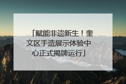 赋能非遗新生！奎文区手造展示体验中心正式揭牌运行