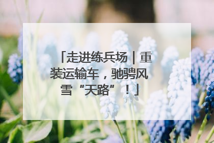走进练兵场｜重装运输车，驰骋风雪“天路”！