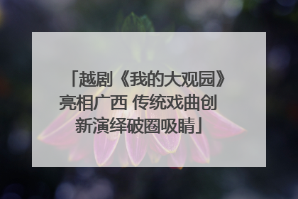 越剧《我的大观园》亮相广西 传统戏曲创新演绎破圈吸睛