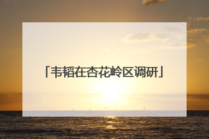 韦韬在杏花岭区调研