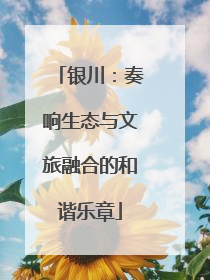 银川：奏响生态与文旅融合的和谐乐章