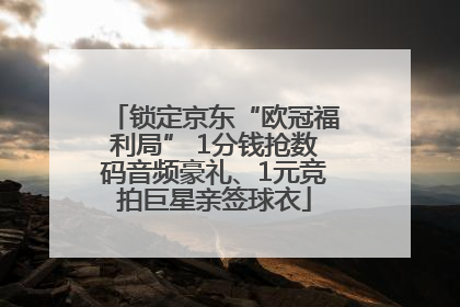 锁定京东“欧冠福利局” 1分钱抢数码音频豪礼、1元竞拍巨星亲签球衣