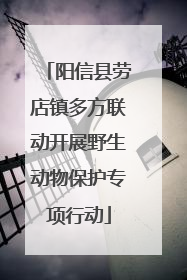 阳信县劳店镇多方联动开展野生动物保护专项行动