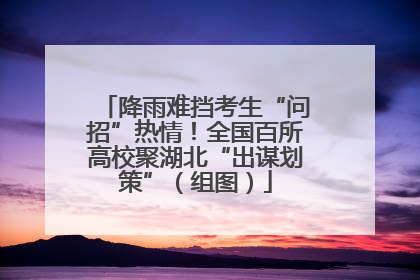 降雨难挡考生“问招”热情！全国百所高校聚湖北“出谋划策”（组图）