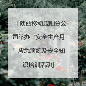 陕西移动咸阳分公司举办“安全生产月”应急演练及安全知识培训活动