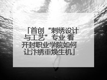 首创“刺绣设计与工艺”专业 看开封职业学院如何让汴绣重焕生机