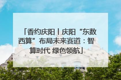 香约庆阳丨庆阳“东数西算”布局未来赛道：智算时代 绿色领航