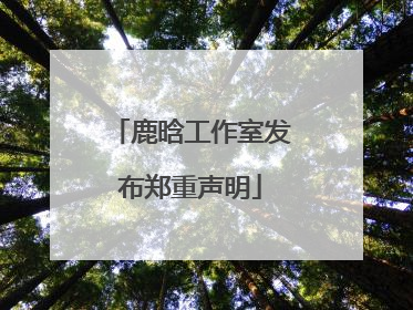 鹿晗工作室发布郑重声明