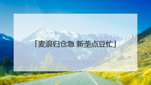 麦浪归仓急 新垄点豆忙
