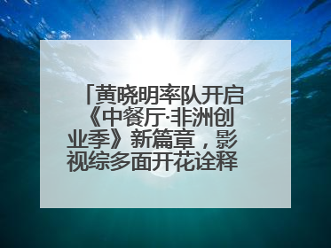 黄晓明率队开启《中餐厅·非洲创业季》新篇章，影视综多面开花诠释全能担当